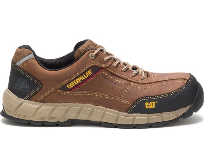 Caterpillar Streamline Kozene Composite Spicou Pracovne Topanky Panske Hnede | SK-DFKOY5196
