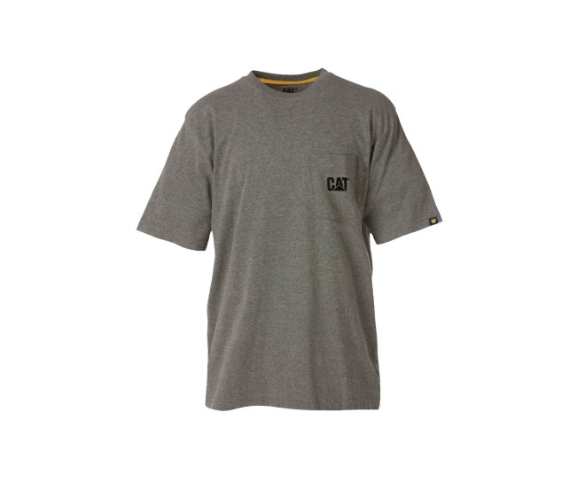 Caterpillar Trademark Pocket Tricko Panske Tmavo Siva | SK-PSADH0314