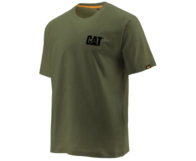 Caterpillar Trademark Tricko Panske Zelene | SK-IKHEC8512