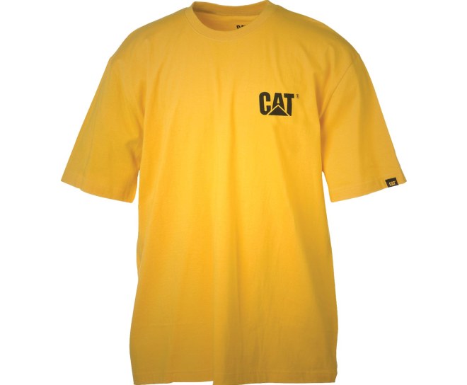 Caterpillar Trademark Tricko Panske Žlté | SK-PZDIV0349